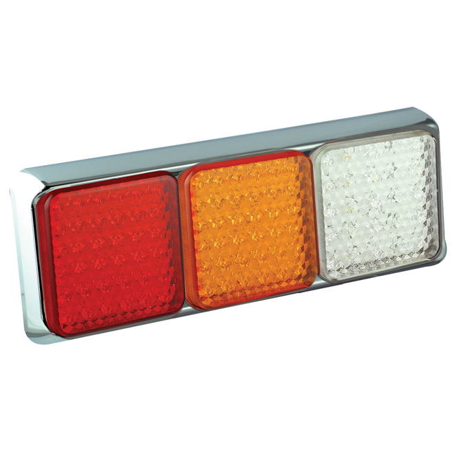 100 Series - Triple Combination Lamp - Chrome