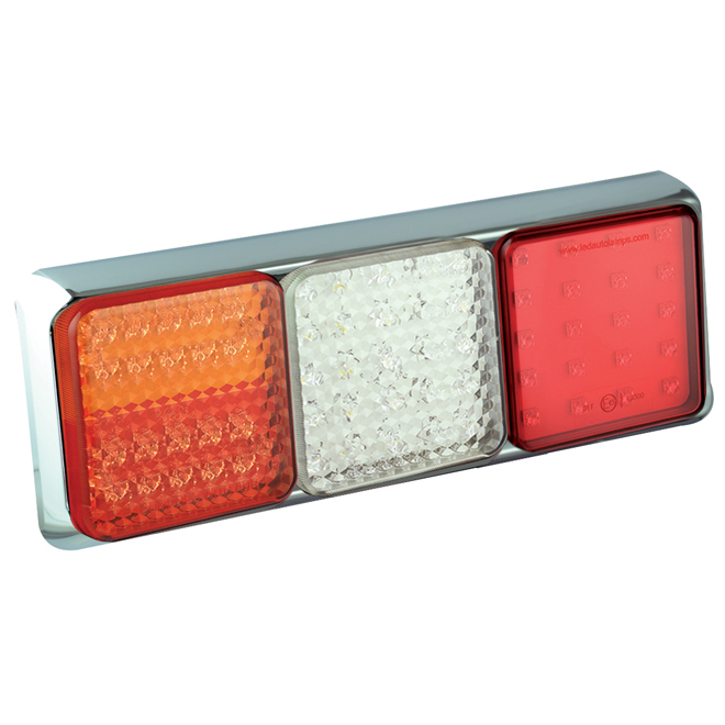 100 Series - Triple Combination Lamp - Chrome