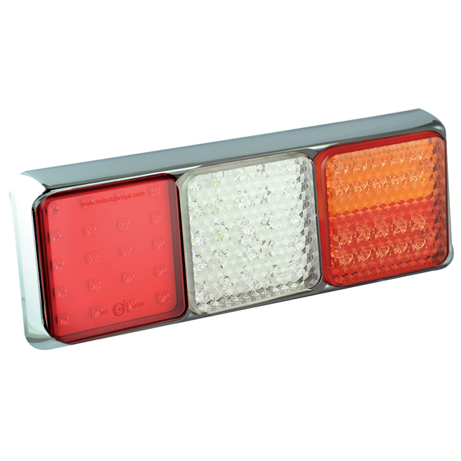 100 Series - Triple Combination Lamp - Chrome