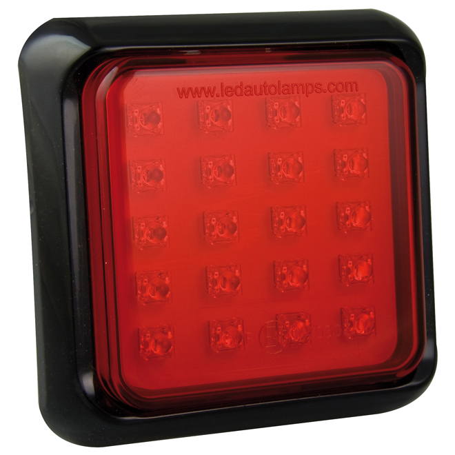 Square Fog Lamp - Black Bracket