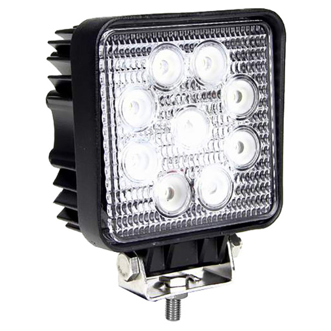 Square 9 x 3W LED Work Lamp
