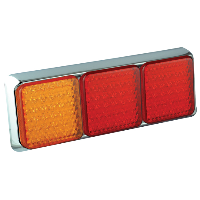 125 Series - Triple Combination Lamp - Chrome