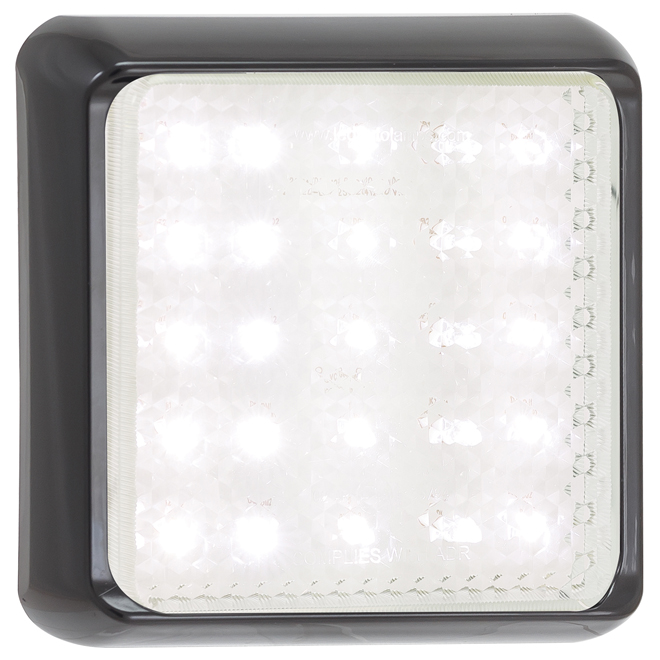 Square Reverse Lamp - Black Bracket