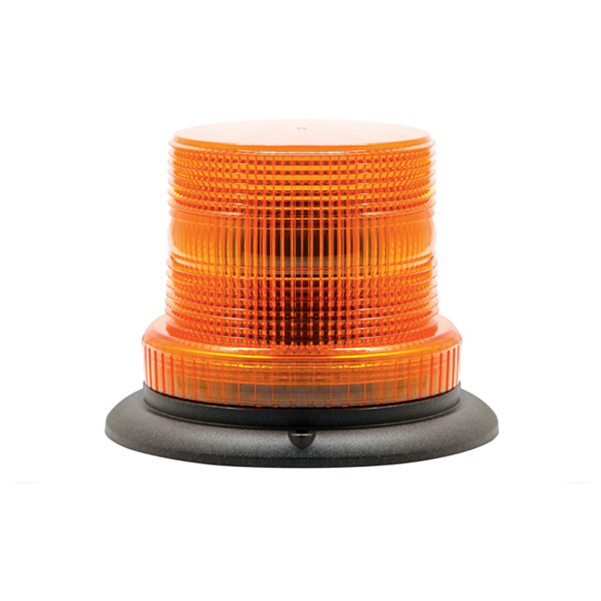 Compact Amber Warning Beacon - Three-Bolt Mount