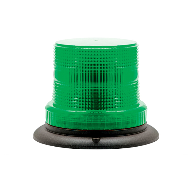 Compact Green Warning Beacon - Three-Bolt Mount