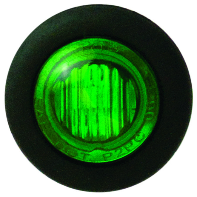 ROUND GREEN MARKER LAMP