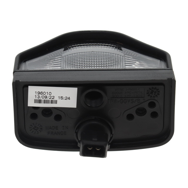 196010 NO PLATE LAMP AMP 2 PIN CONNECTOR VIGNAL 196010