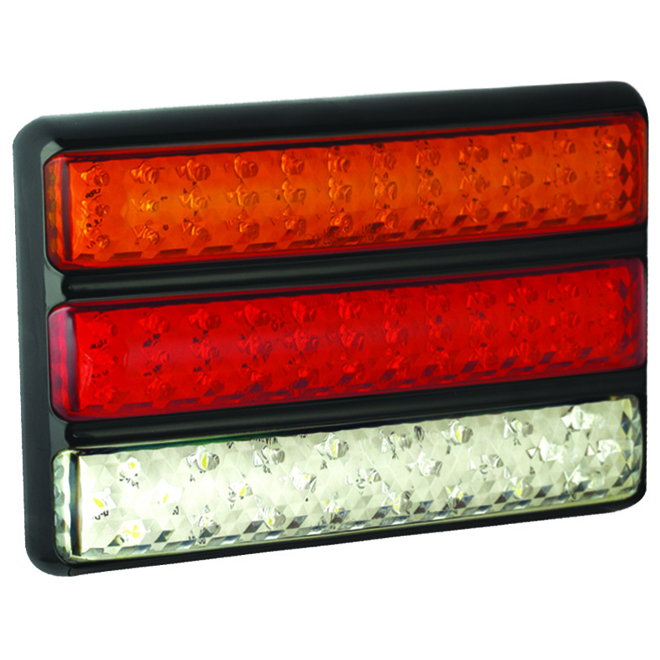 Triple Slim-Line Combination Lamp - Black