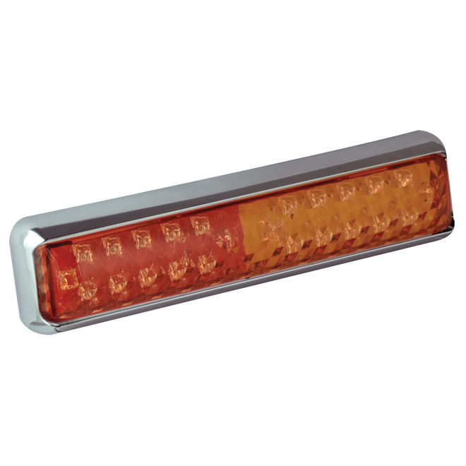 Slim-Line Compact Combination Lamp - Chrome