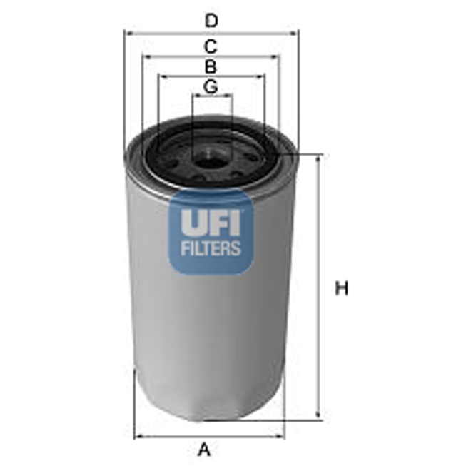 UFI OIL SPIN-ON FILTER