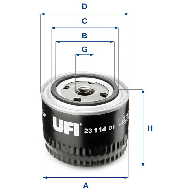 23-114-01 UFI OIL SPIN-ON FILTER