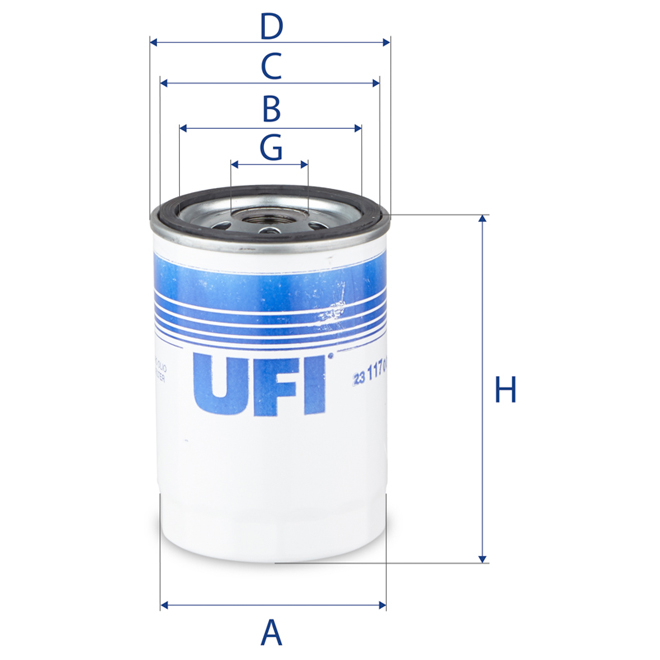 23-117-00 UFI OIL SPIN-ON FILTER