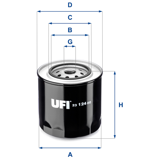 23-124-00 UFI OIL SPIN-ON FILTER
