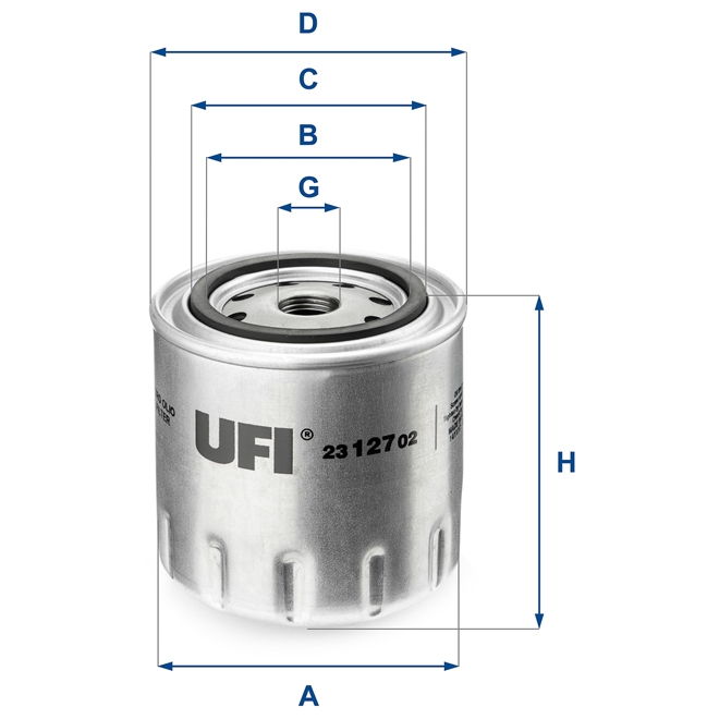 23-127-02 UFI OIL FILTER 23 127 02