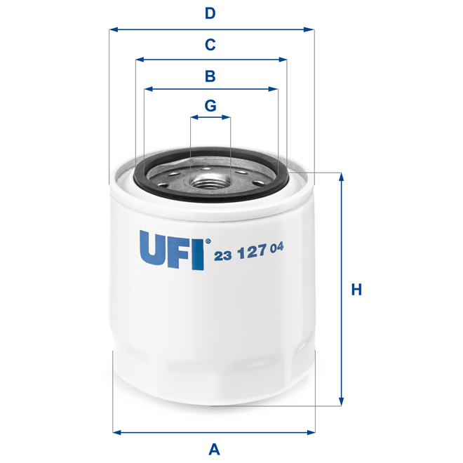23-127-04 UFI OIL SPIN-ON FILTER