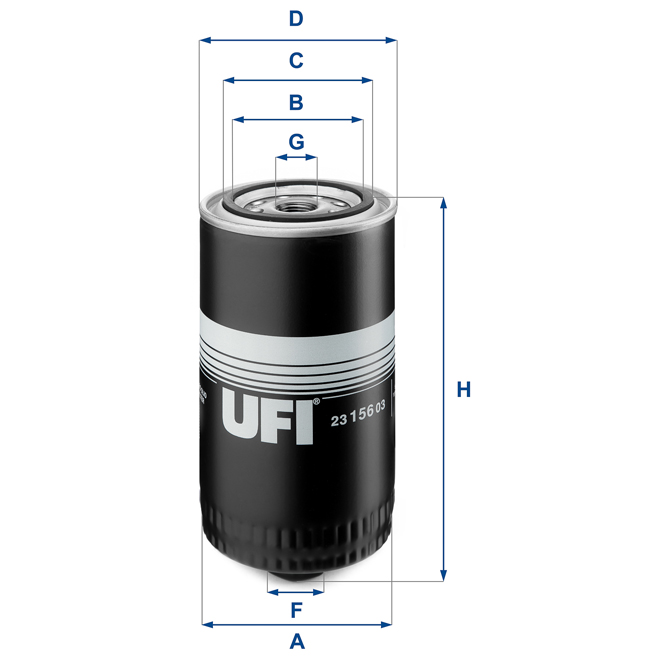 23-156-03 UFI OIL SPIN-ON FILTER