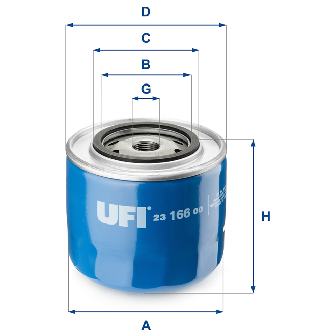 23-166-00 UFI OIL SPIN-ON FILTER