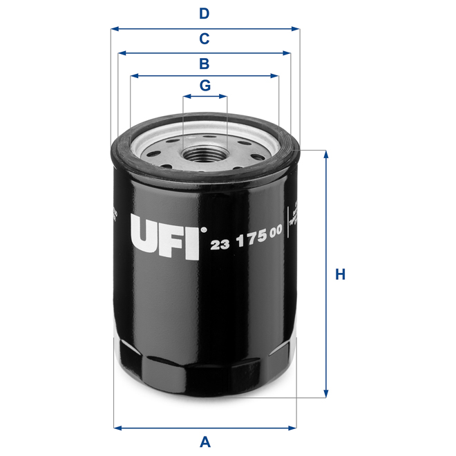 23-175-00 UFI OIL SPIN-ON FILTER