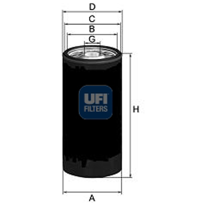 UFI OIL SPIN-ON FILTER