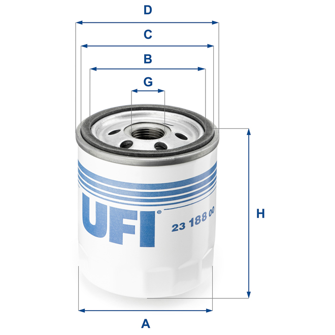 23-188-00 UFI OIL SPIN-ON FILTER