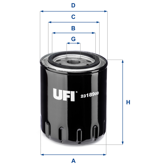 23-189-00 UFI OIL SPIN-ON FILTER