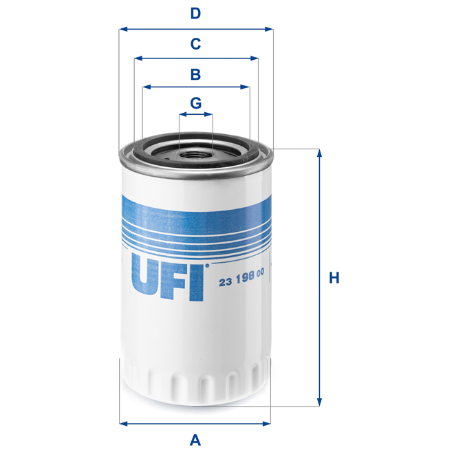 23-198-00 UFI OIL SPIN-ON FILTER
