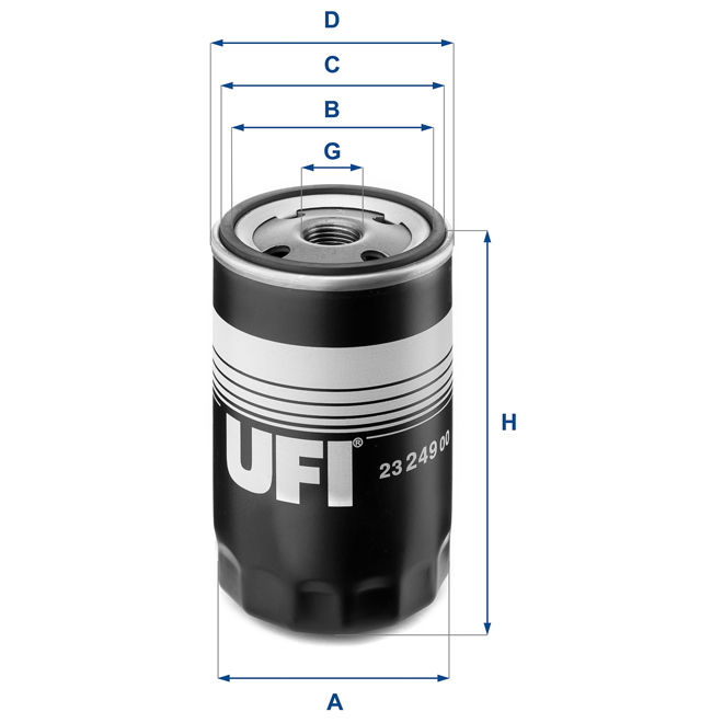 23-249-00 UFI OIL SPIN-ON FILTER
