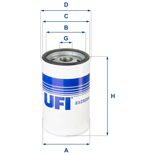 23-252-00 UFI OIL SPIN-ON FILTER