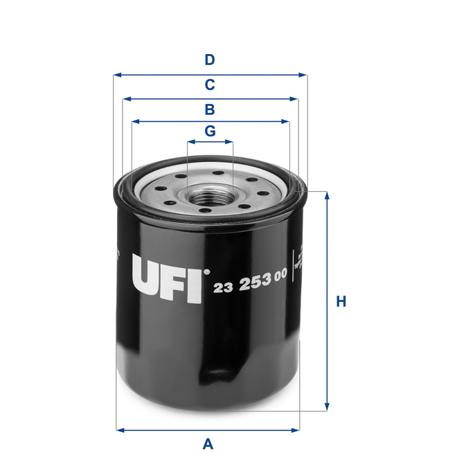 23-253-00 UFI OIL FILTER 23 253 00