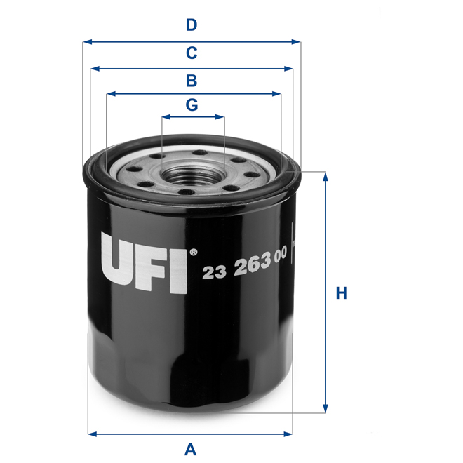 23-263-00 UFI OIL FILTER 23 263 00