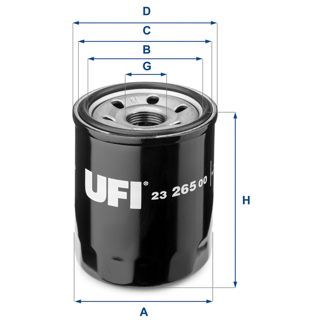 23-265-00 UFI OIL FILTER 23 265 00