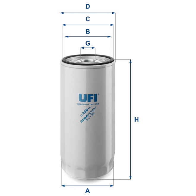 23-288-00 UFI OIL FILTER 23 288 00