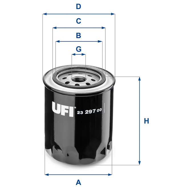 23-297-00 UFI OIL FILTER 23 297 00