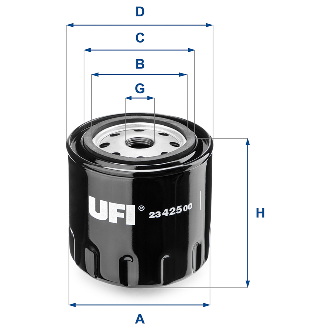 23-425-00 UFI OIL SPIN-ON FILTER