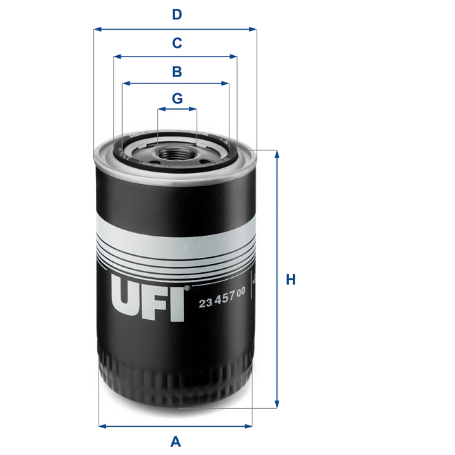 23-457-00 UFI OIL SPIN-ON FILTER