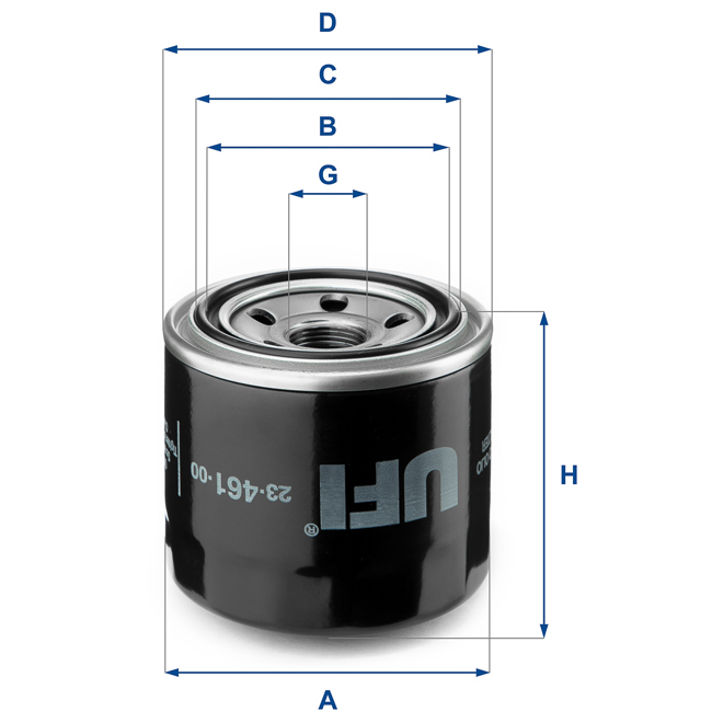 23-461-00 UFI OIL FILTER 23.461.00