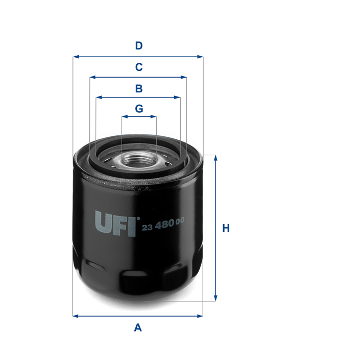 23-480-00 UFI OIL SPIN-ON FILTER
