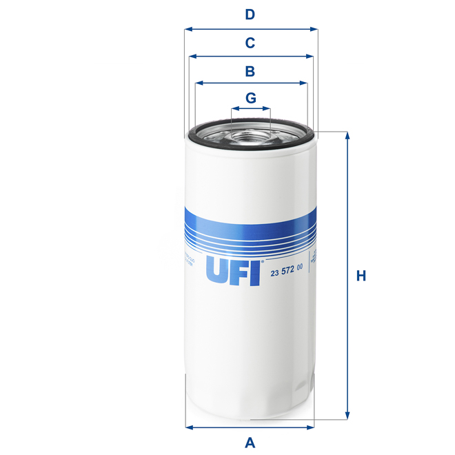 23-572-00 UFI OIL SPIN-ON FILTER