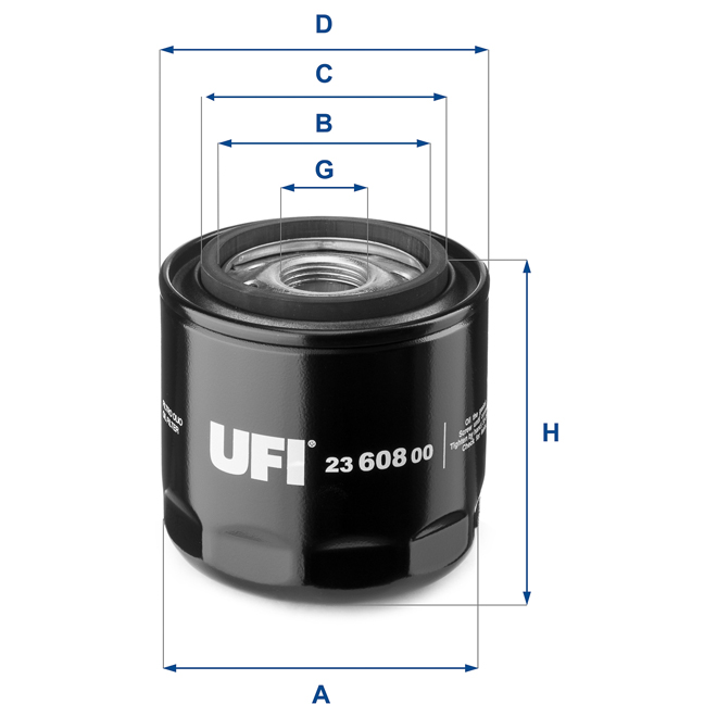 23-608-00 UFI OIL SPIN-ON FILTER