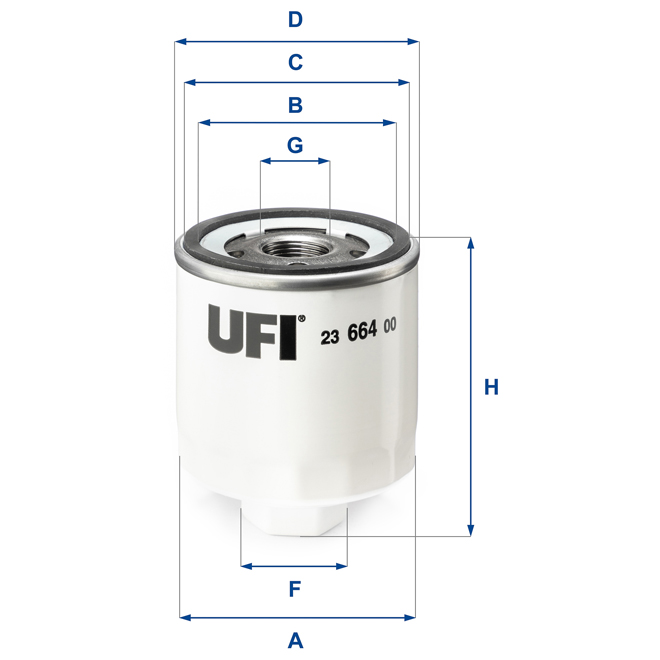 23-664-00 UFI OIL FILTER 23 664 00