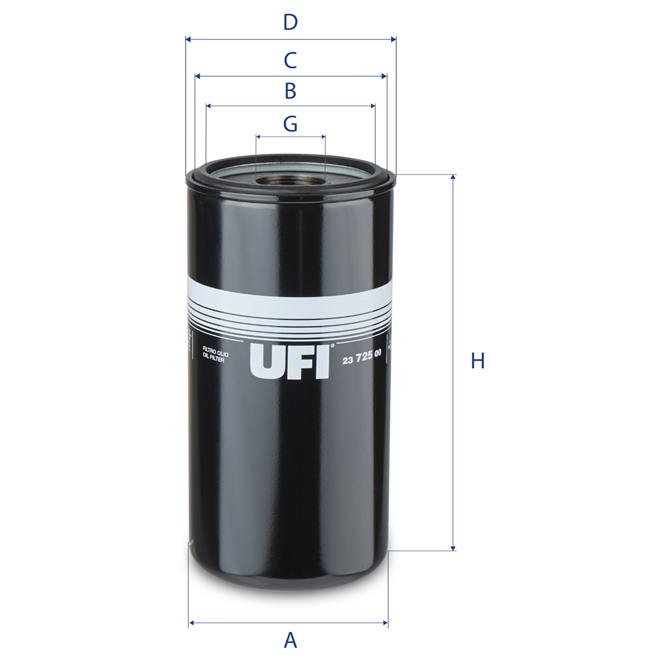 23-725-00 UFI OIL SPIN-ON FILTER