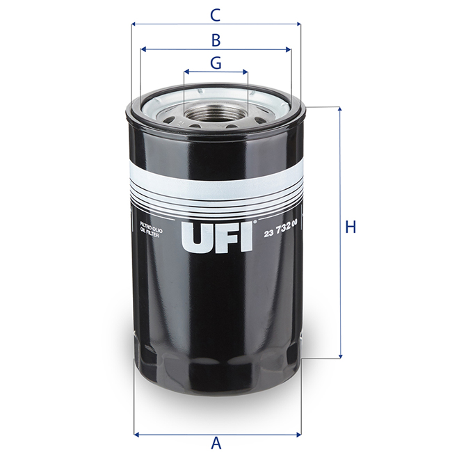23-732-00 UFI OIL SPIN-ON FILTER