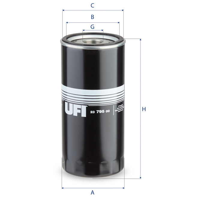 23-795-00 UFI OIL FILTER 27.795.00