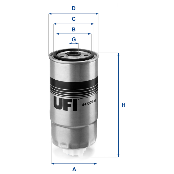 24-009-00 UFI DIESEL FILTER