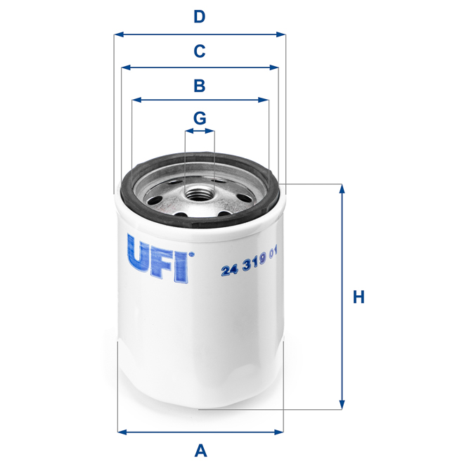 24-319-01 UFI DIESEL FILTER