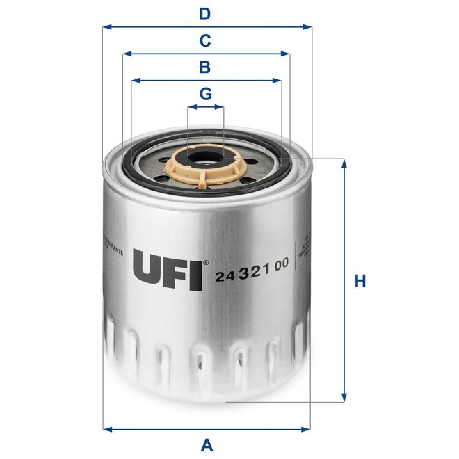 24-321-00 UFI FUEL FILTER 24 321 00