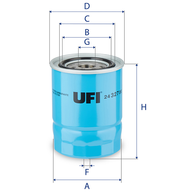 24-327-00 UFI DIESEL FILTER