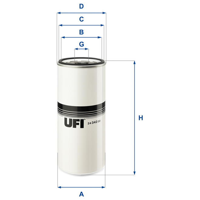 24-342-00 UFI FUEL FILTER 24 342 00