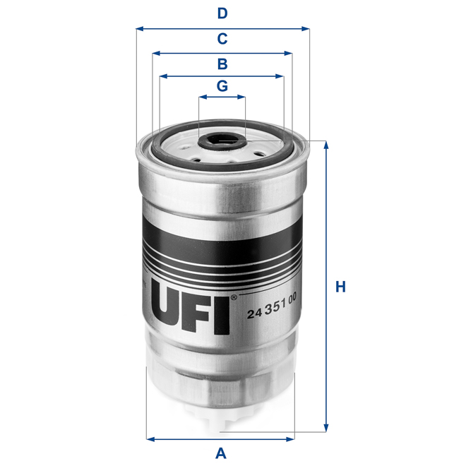 24-351-00 UFI FUEL FILTER 24 351 00