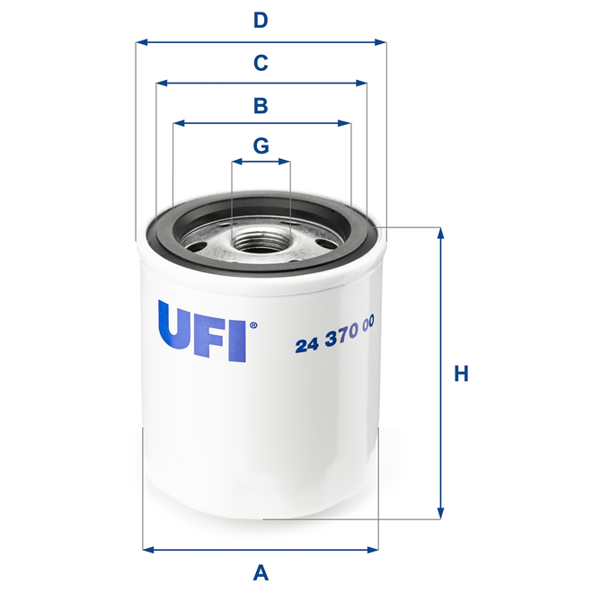 24-370-00 UFI Diesel FUEL FILTER
